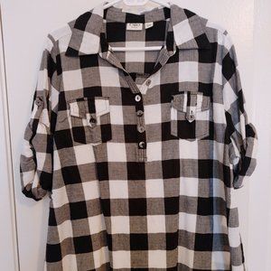 Cato Checkered Top